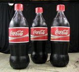 Inflatable Cans and Bottles 10' Coke Bottles